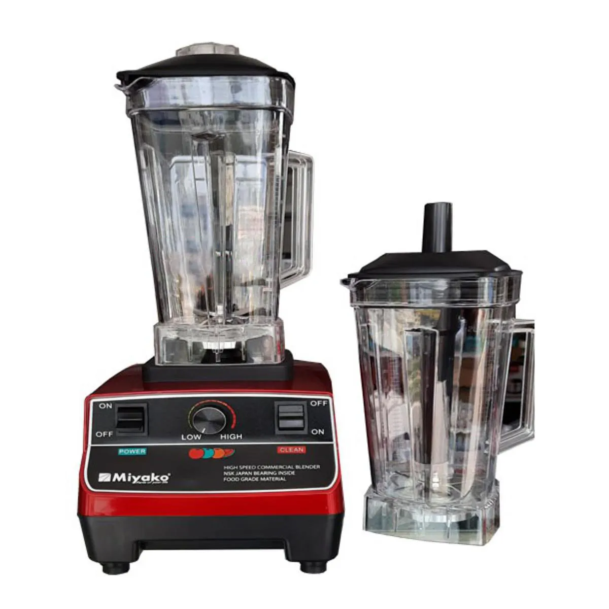 1728126029 Miyako Double Jug Blender Machine, BL-029. (2200W) - Image 1