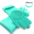 High Quality Multicolor Silicone Kitchen Hand Gloves for Dish Washing - 1 Pair (2 pcs)