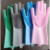 High Quality Multicolor Silicone Kitchen Hand Gloves for Dish Washing - 1 Pair (2 pcs) - Image 3
