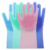 High Quality Multicolor Silicone Kitchen Hand Gloves for Dish Washing - 1 Pair (2 pcs) - Image 2