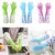 High Quality Multicolor Silicone Kitchen Hand Gloves for Dish Washing - 1 Pair (2 pcs)