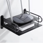 Wall mounted router stand