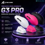 ATTACK SHARK G3 PRO Wireless Gaming Mouse with Charge Dock
